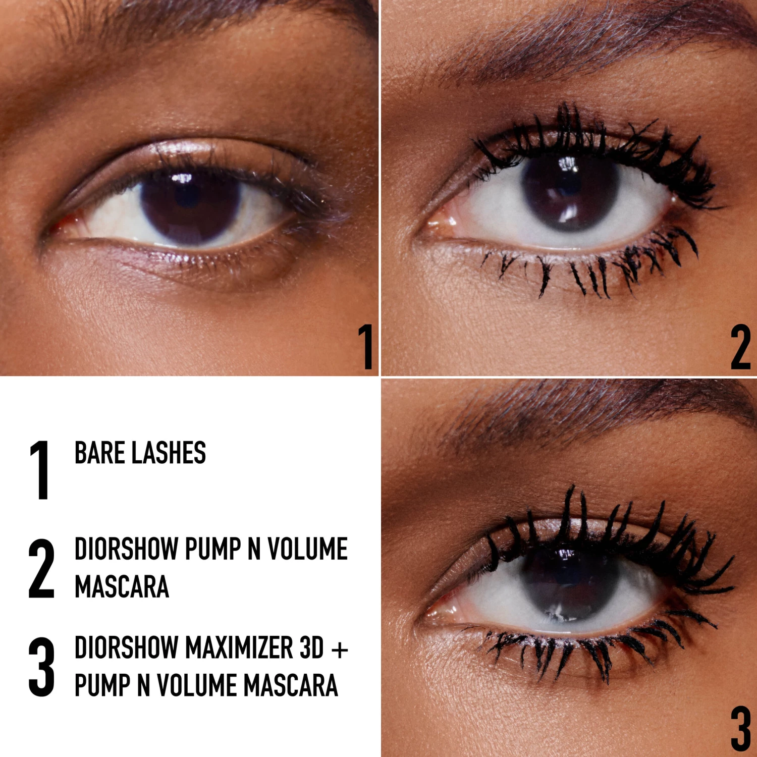 Diorshow Pump 'N' Volume Mascara 795 Marron 4 Diorshow Pump 'N' Volume Mascara 795 Marron - Billede 4