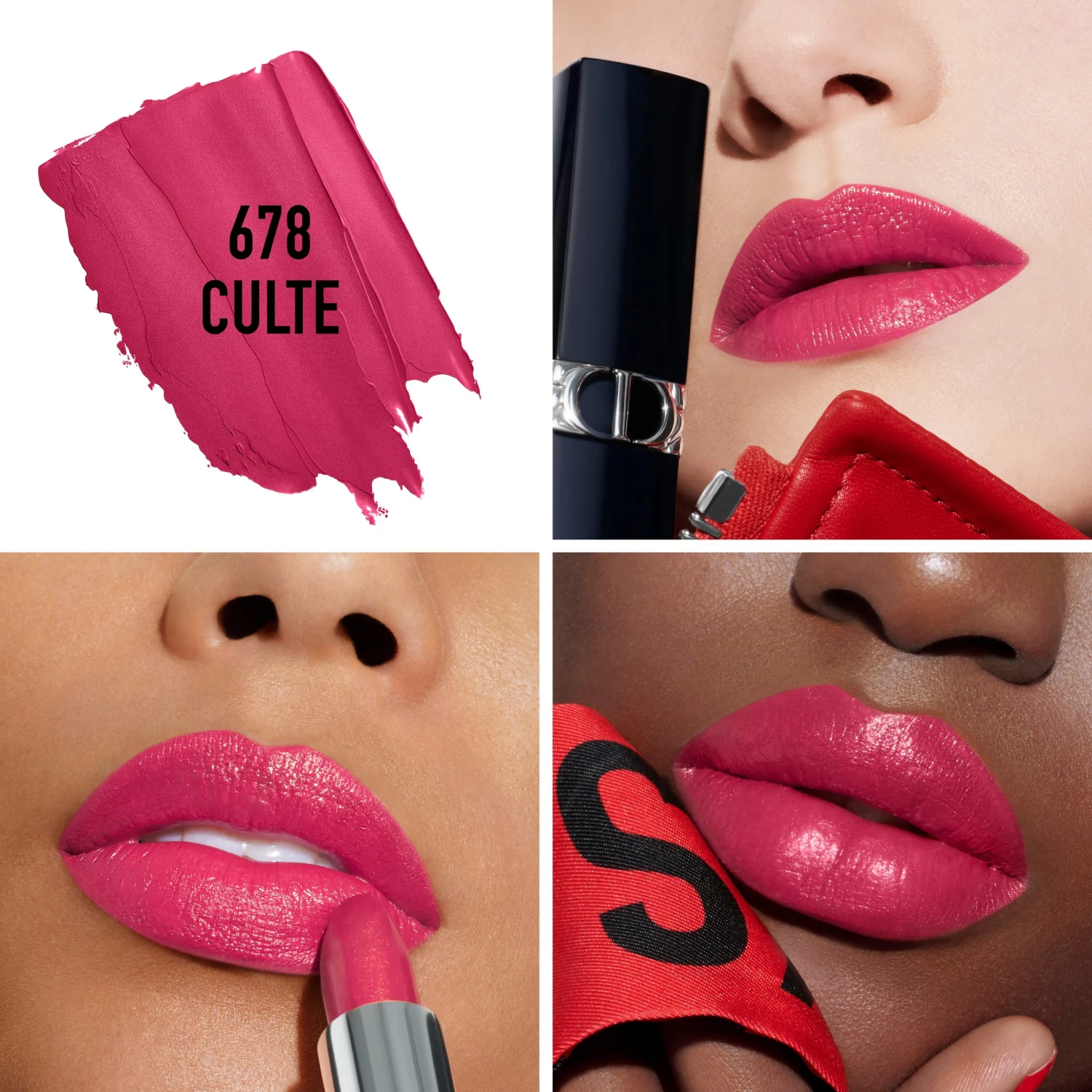 Dior Rouge Refillable Extra Satin Lipstick 678 Culte 4 Dior Rouge Refillable Extra Satin Lipstick 678 Culte - Billede 4