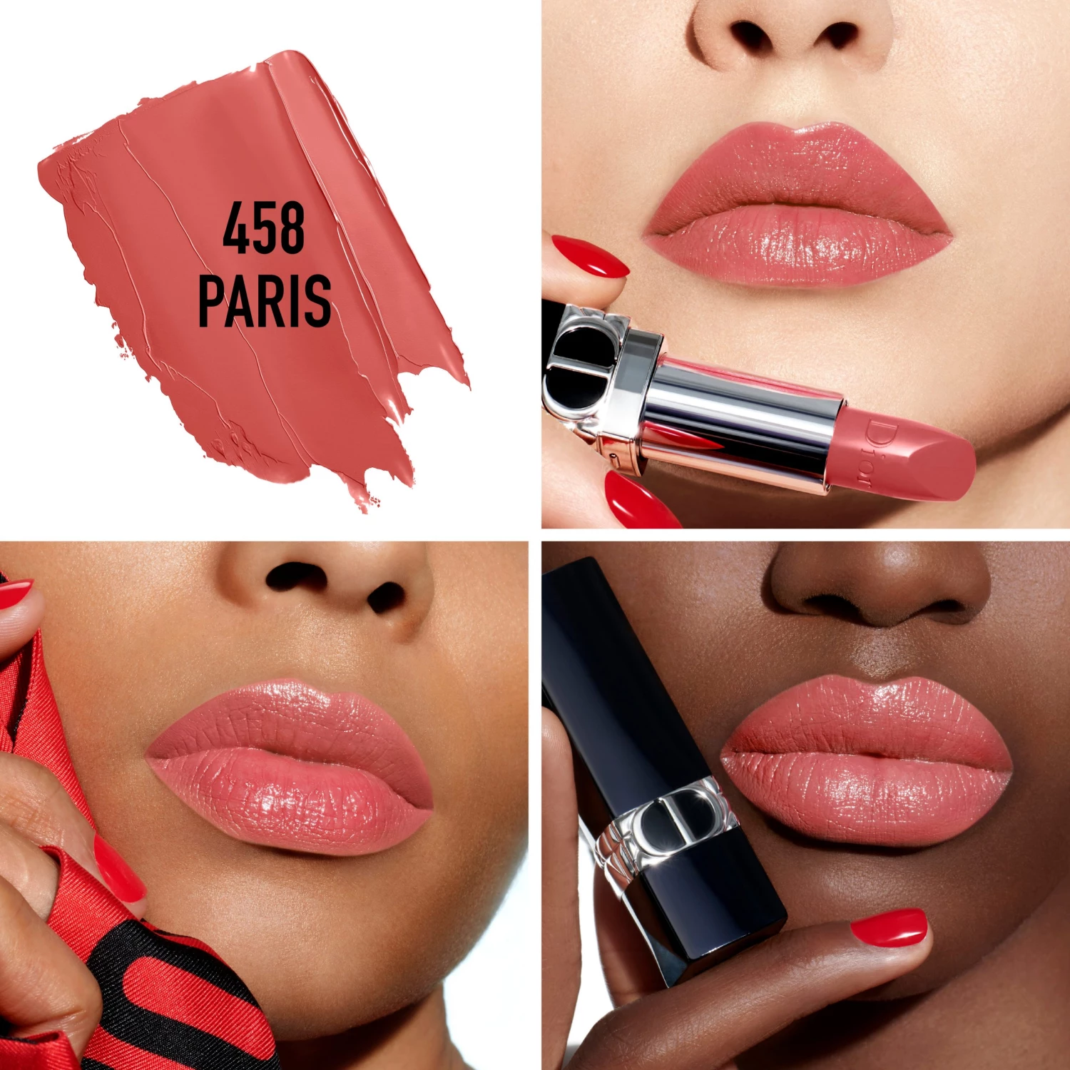 Dior Rouge Refillable Satin Lipstick 458 Paris 4 Dior Rouge Refillable Satin Lipstick 458 Paris - Billede 4