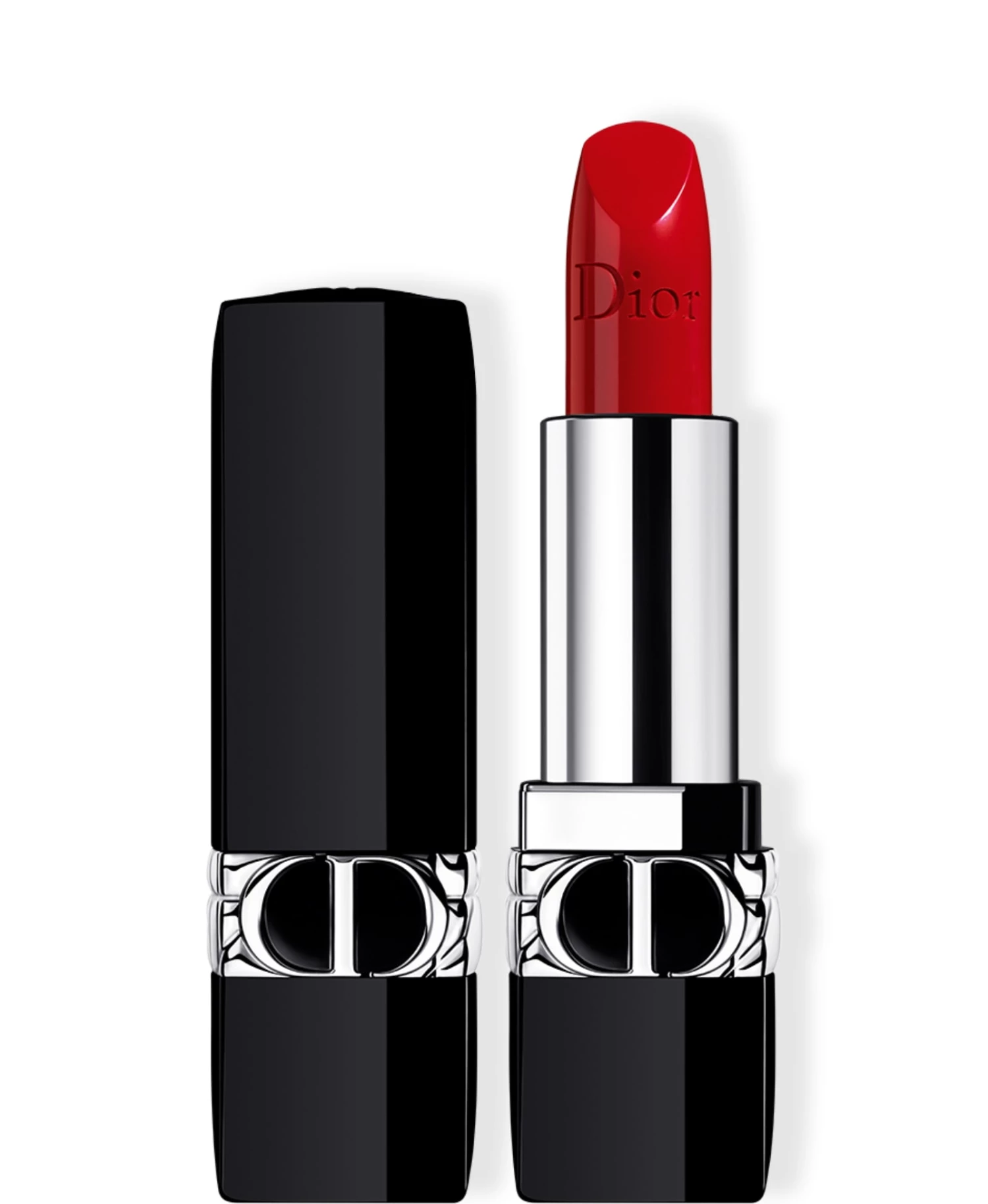 Dior Rouge Refillable Satin Lipstick 999 1 Dior Rouge Refillable Satin Lipstick 999
